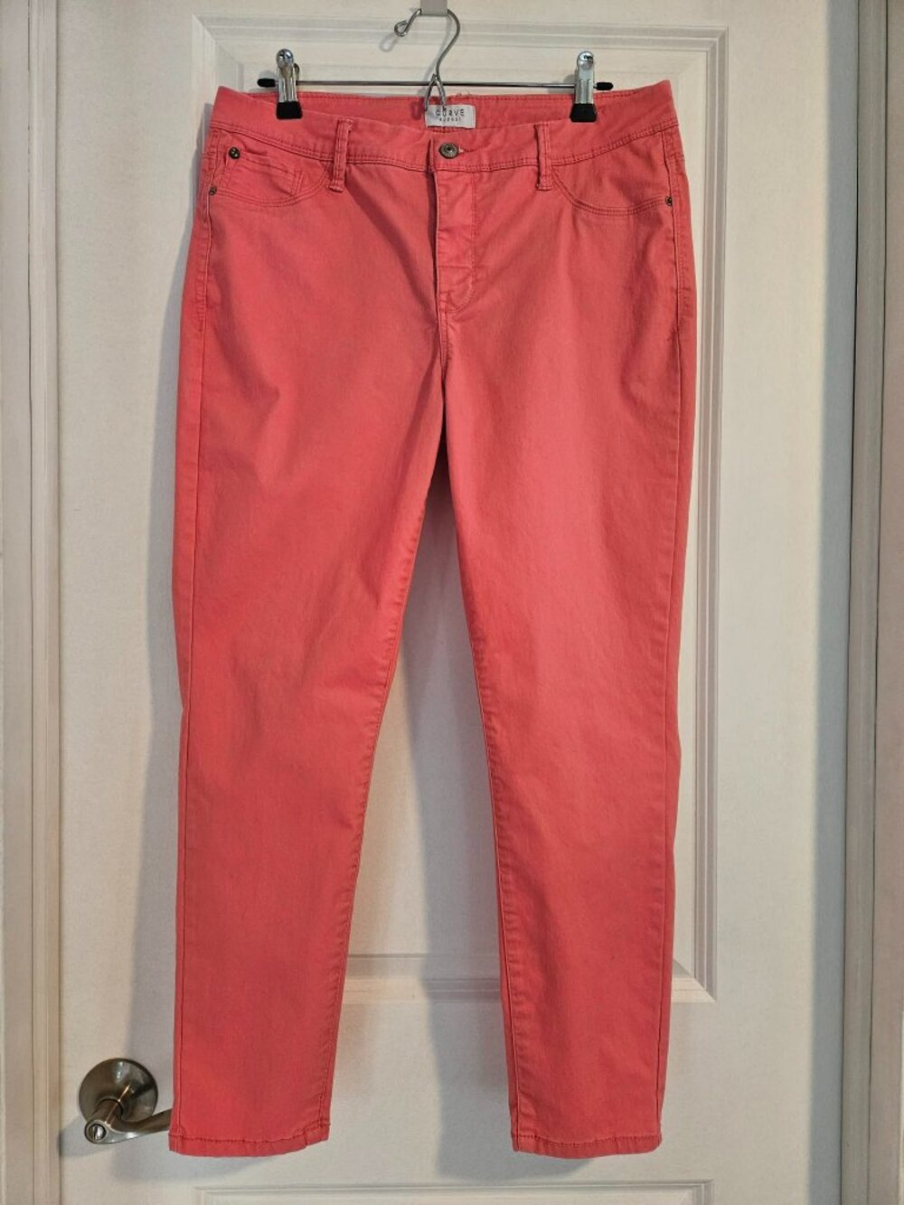 Curve Appeal Coral Skinny Jeans | Size 12/31 | Stretch | Excellent Condition